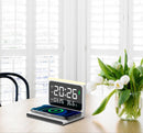 Time Clock /Date/Temp + Wireless Charger 15 W Best In Class Quality Compatible with all Wireless Support CellPhones