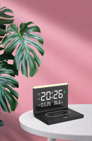 Time Clock /Date/Temp + Wireless Charger 15 W Best In Class Quality Compatible with all Wireless Support CellPhones