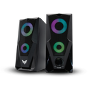 Computer Speakers, 2.0 Stereo Volume Control with RGB Light Gaming Speakers for PC/Laptops/Desktops/Phone/Ipad/Game Machine