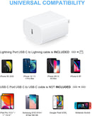 USB Type C Wall Charger Block, 20W Fast Charging PD Power Adapter Compatible iPhone 13 12 Mini Pro Max 11 XS XR X 8 Plus, AirPods, iPad Pro Mini, Galaxy S10/S9/S8, Pixel 4/3/2 XL