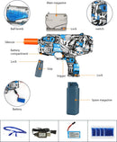 Automatic Gel Shooting Toys with 40000 Water Ball , Effective Range 45-65in,Gifts for Teen Boys and Girls (8+EGA),Outdoor Patio Games Electric