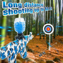 2 in 1 Gel Blaster Gun,  Splatter Ball Blaster with 50000 Gel Balls and 10 Foam Bullets, Gel Water Ball Toy for Outdoor Yard Activities Shooting Game, Gift for Boys Kids Age