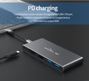 USB C Dock SSD Enclosure, 10 Gbps USB 3.1 Gen 2,USB C Thunderbolt 3 M.2 NVME SATA SSD-4K HDMI,USB2.0,100W PD,SD/TF Card Readers