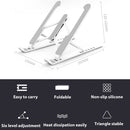 Acrylonitrile Butadiene Styrene (ABS) 6-Level Angle Adjustable Height Laptop Stand