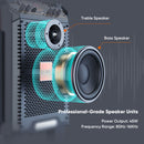 Portable 6.5 inch Karaoke Rechargeable Outdoor Wireless Party Trolly Speaker Bluetoot Subwoofer With Mic SD AUX