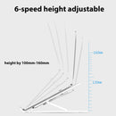 Acrylonitrile Butadiene Styrene (ABS) 6-Level Angle Adjustable Height Laptop Stand