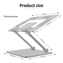 Aluminum Alloy Ergonom Adjust Fold Portable Laptop Stand Foldable Adjustable for Notebook Computer holder
