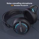 7.1 Surround Stereo LED Wired Audifonos Gamer Gaming Earphones Headset With Microphone ( Color - Black )