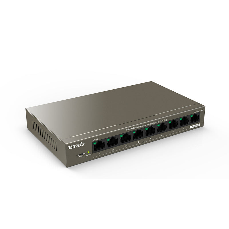 9-Port Gigabit Desktop Switch with 8-Port PoE