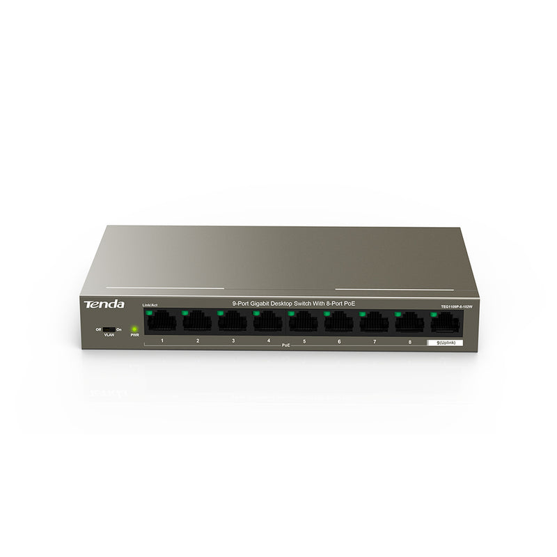 9-Port Gigabit Desktop Switch with 8-Port PoE