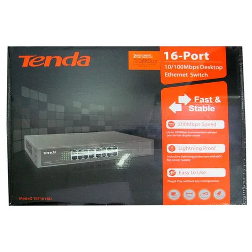 16-Port Fast Ethernet Desktop/Rackmount Switch