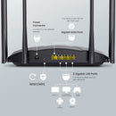 WiFi 6 Router, AX3000 Dual Band Gigabit Smart 802.11ax Router, 2402Mbps 5GHz + 574Mbps 2.4GHz, WPA3 Network Security