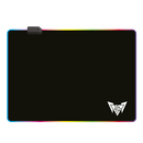 RGB Gaming Mouse Pad with  Ergonomic LED Mouse Pad , Anti-Slip Rubber Base Computer Mouse Pad for Gaming, Office, Home, COLOR - Black