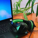 Over Ear Headband Headphones over the head Computer PC Wired USB Headphone Gamer With Microphone Stereo Headphones Color - Orange