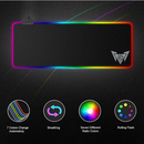 Extra large gaming mouse pad Extended Soft Led Mouse Pad with Lighting Modes Size: 800*300*3mm
