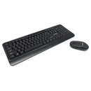 Keyboard mouse Combo wireless computer 2.4G Wireless Keyboard Mouse Set wireless combo Color -Black