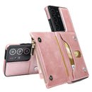 High quality PU leather back wallet with stand card holder mobile phone case For Samsung S21