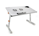 Adjustable laptop stand with 2 fans laptop cooling table stand foldable aluminum alloy computer cooling table stand