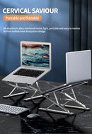 Foldable Portable Multi-Angle 9 Level Adjustable Double- Layer Aluminum Laptop stand holder