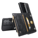High quality PU leather back wallet with stand card holder mobile phone case For Samsung S21