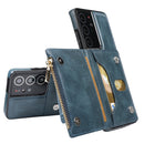 High quality PU leather back wallet with stand card holder mobile phone case For Samsung S21