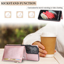 High quality PU leather back wallet with stand card holder mobile phone case For Samsung S21