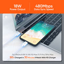 USB C to Lightning Cable PD 18W Military Grade Best in class quality for iPhone 12 Pro Max/12/11 Pro/X/XS/XR/8 Plus/AirPods Pro, (White)