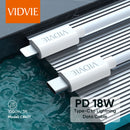 USB C to Lightning Cable PD 18W Military Grade Best in class quality for iPhone 12 Pro Max/12/11 Pro/X/XS/XR/8 Plus/AirPods Pro, (White)