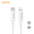 USB C to Lightning Cable PD 18W Military Grade Best in class quality for iPhone 12 Pro Max/12/11 Pro/X/XS/XR/8 Plus/AirPods Pro, (White)