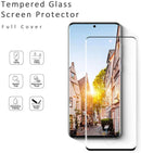 Screen Protector+ lens Protector(1+1)pack for Samsung S20+/S20/Note20/Note20Ultra 9H Tempered Glass,Ultrasonic Fingerprint Compatible,3D Curved, HD Clear Screen Protector