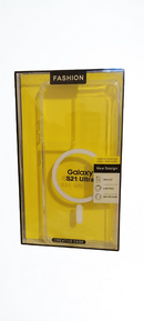 Magnetic Clear Case for Samsung Galaxy S21 Ultra/S21+/S21,Slim Bumper Compatible with Magsafe Wireless Charging, Screen & Camera Protection Case