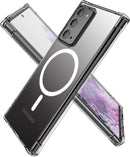 MagSafe Clear Case for Samsung Galaxy Note 20 Ultra/Note20,Slim Bumper Compatible Hard Back Cover Soft Silicone TPU Edges