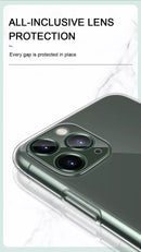 Crystal Clear Soft TPU for iPhone 12ProMax Anti Yellowing  best in Quality Shockproof Protective Phone Case Slim