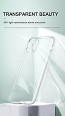 Crystal Clear Soft TPU for iPhone 12ProMax Anti Yellowing  best in Quality Shockproof Protective Phone Case Slim