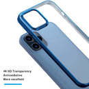 Electroplated Soft TPU Phone Case For iPhone-12/Mini/Pro/ProMax Crystal Transparent Shockproof Shell Protective Bumper