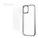 Electroplated Soft TPU Phone Case For iPhone-12/Mini/Pro/ProMax Crystal Transparent Shockproof Shell Protective Bumper