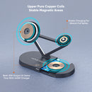 5 in 1 Qi Magnetic 15W Fast Charging station With Lamp Best in class Performance