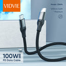 USB C to USB C Cable, 200 CM 100W USB C Aluminum +Zinc Best In Class Quality, Nylon Braided USB C Charger Cord Compatible