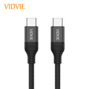 USB C to USB C Cable, 200 CM 100W USB C Aluminum +Zinc Best In Class Quality, Nylon Braided USB C Charger Cord Compatible
