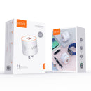 Universal Fast Wall Charger for Mobile Phone, Circle Design Compact Charging Head With USB Lightning Cable High Quality 2.4 Amp Output For fast Charging Including Lightning Cable