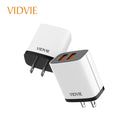 Dual USB fast Wall Universal Charger 2.4 Amp Smart ID AC power Adapter Best In Quality Including High Performance Micro USB Cable