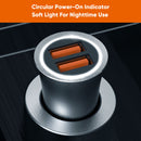 Universal 12V 24V Aluminum 3A Type-C USB Car Charger PD 20W Car Cell Phone Adapter Best in Class Metal Material