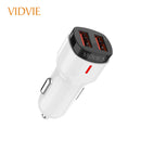 Trending Dual USB Ports Car Charger 2.4A Fast Charging with Including Cable With Best in class Material