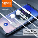 Wired Handsfree in ear Stereo 8 Pin Wire Headphone Soft Touch Best in Quality Copper Wired  IOS Plug & Type C