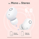 Mini Earphone TWS Headset Deep Bass Stereo Earbud Touch Control, Pocket Portable Wireless Headphone with Deep bass and Crystal Clear Sound