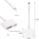 Lightning to Digital AV Adapter Lightning to HDMI Adapter 1080P with Lightning Charging Port for Select iPhone, iPad and iPod Models and TV Monitor Projector