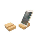 Double Slots E-Trend Bamboo Wooden Phone Holder Phone Stand Tablet Mobile Cell Holder