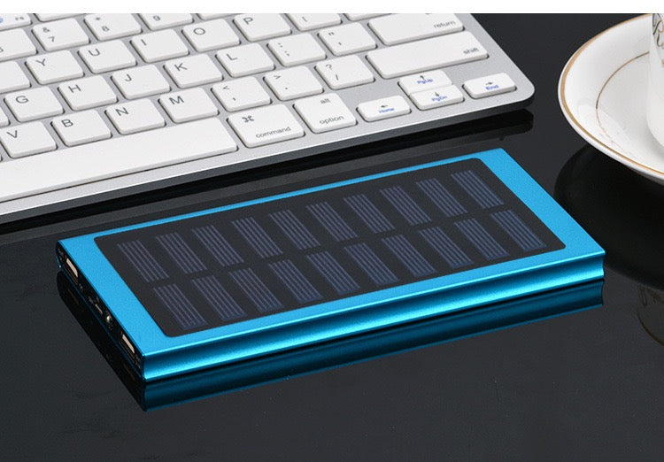 Portable Mobile Cell Phone Ultra Slim Power Bank Solar Charger with Dual USB 10000MAH