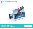 Mobile phone screen magnifier desktop folding HD video holder stand 3D enlarged pull-out screen  12inch Screen Size