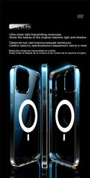 Magnetic Crystal Clear Designed for iPhone 13/Mini/Pro/ProMax Case [Non-Yellowing] [MIL-Grade Drop Tested] Compatible with MagSafe Protective Slim Phone Cover